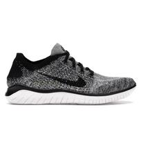 Nike Free RN Flyknit Balti Juodi Vyriški Sportbačiai 942838-101 EU 40 pilka spalva/juoda