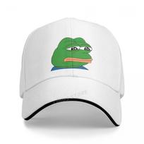 Fashion Men Sad Frog Baseball Cap Outdoor Adjustable Dad Hat Men Summer Snapback Hats Sad Frog Sports Golf Cap Gorra Adjustable balta