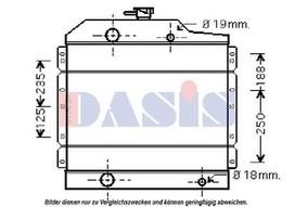AKS DASIS Variklio aušinimo radiatorius Radiator 460011N