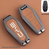 BYD Qin Plus DMI Key Case for Yuan Plus, Song Pro, Dolphin E3, Han E9, Tang E2, Seal - Metal Shell
