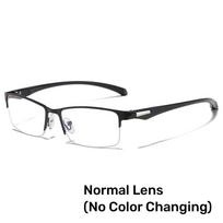 Pusiau rėmeliai fotochrominiai skaitymo akiniai vyrams, madingi, keičiantys spalvą, skirti toliaregystei, unisex, akiniai nuo saulės su apsauga nuo UV spindulių 1.0