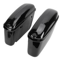Motorcycle Hard Saddle Bags Side Box 22L Trunk Luggage Storage Box with Lock and Mounting Kit Replacement for Suzuki