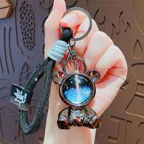 Cartoon Tide Cool Starry Sky Bear Doll Keychain Pendant Cute Couple Car Schoolbag Keychain Pendant Small Gift