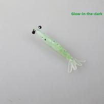 10/20pcs 0.4g 40mm/1.3g 58mm Luminous Shrimp Swimbaits Carp Fishing Baits  Night Fishing 1.3g 58mm(10pcs）-03