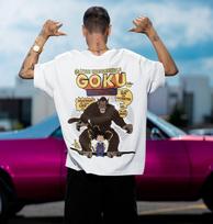 Retro Dragon Ball Manga Affe Son Goku Kid Vegeta Herren Bio T-Shirt 2XL