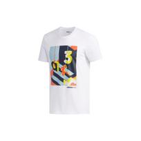 Adidas Neo Rock Climbing Fun Print Round Neck T-Shirt Men Tops White EJ7063 XL gray