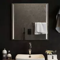 LED vonios veidrodis Skaidrus 60 x 60 cm grūdintas stiklas