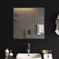 LED vonios veidrodis Skaidrus 60 x 60 cm grūdintas stiklas