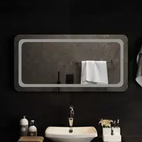 LED vonios veidrodis Skaidrus 100 x 50 cm grūdintas stiklas