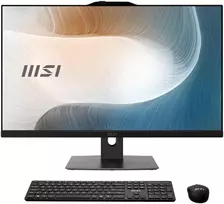 MSI AIO Modern AM272P 1M-1293XEU Core5-120U 27" IPS LED FHD bekontakčiu ryšiu, su akinimo efektu, 16GB SSD, 512GB M.2 AX211 WiFi 6E, Juodas