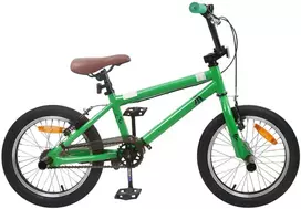 BMX Dviratis 18 Colių 7-10 metų amžiaus Žalia