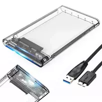Fusion Accessories Fusion 2.5" external HDD enclosure SATA III | USB 3.0 transparent
