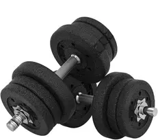 Koduva Reguliuojamų hantelių rinkinys 25 kg, juodas, plienas