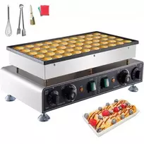 Koduva VEVOR 50 vnt mini olandiškų blynelių keptuvė, nerūdijančio plieno, sidabrinė, 1800 W