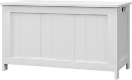 Aosom Dėžė daiktams, MDF, balta, 81 x 40 x 46 cm