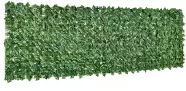 Aosom Dirbtinė gyvatvorė nuo vaizdo, tamsiai žalia, 300 x 100 cm