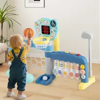 Promotion 5 viename mažylių sporto žaislas su reguliuojamu krepšinio stovu, įvairiaspalvis, 88 x 38 x 61 cm