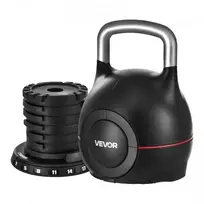 Koduva VEVOR reguliuojamas kettlebell, juodas, 7 svorio lygiai, K002-EU