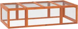 Koduva Lauko mažųjų gyvūnų aptvaras su atidaromu stogu, oranžinis, 180 x 90 x 48 cm