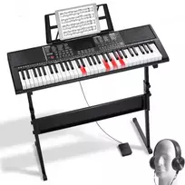 Koduva VEVOR BD-662 skaitmeninis pianinas su 61 klavišu, apšviečiami klavišai, reguliuojamas stovas