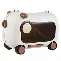 Promotion Vaikiškas lagaminas su ratukais ir sėdyne, rudas, 48 x 27 x 31 cm, iki 25 kg