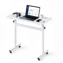 Koduva VEVOR reguliuojamo aukščio mobilus stalas GT-JY-062, baltas, 810 x 410 mm