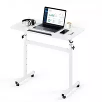 Koduva VEVOR reguliuojamo aukščio mobilus stovimas stalas, baltas, 810 x 410 mm