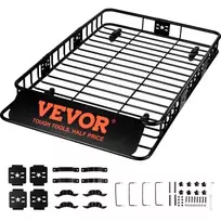 Koduva VEVOR stogo bagažinė, 162,6 x 99,1 x 15,2 cm, su prailginimu, plieninė, 90,7kg