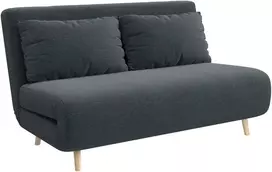 Koduva Miegamasis sofa, svečių lova, 3 padėčių reguliuojama atlošo dalis, kordoninis audinys, iki 120 kg, 141 x 90 x 81 cm, tamsiai pilka