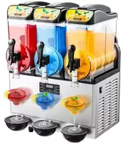 Koduva VEVOR komercinė slush mašina, 15 L x 3, juoda, RLC15*3