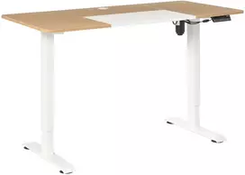 Koduva Elektrinis reguliuojamas sėdimasis-stovimasis rašomasis stalas, 140 x 70 cm, naturali, balta