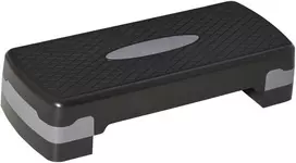 Koduva Reguliuojama aerobikos platforma, 10 arba 15 cm, juoda ir pilka, iki 150 kg