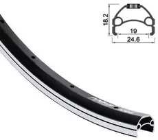 VIPER ratlankis 28'' 622x19 juodas 36 skylės