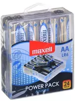 MAXELL Šarminė baterija LR6, VERTA PAKUOTĖ, 24 vnt.