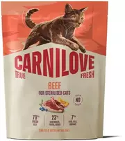 Vafo Praha Sro Carnilove True Fresh jautiena Adult Sterilised kačių pašaras 0,4kg