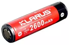 Įkraunama ličio baterija Klarus 18650 3.7V 2600 mAh