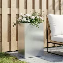 Sodo vazonas Sidabrinė 50 x 30 x 75 cm Galvanizuotas plienas