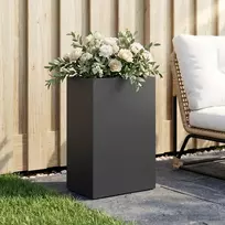 Sodo vazonas Juoda 50 x 40 x 75 cm Šaltai valcuotas plienas