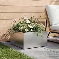 Sodo vazonas Sidabrinė 40 x 40 x 30 cm Galvanizuotas plienas