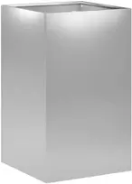 Sodo vazonas Sidabrinė 30 x 30 x 50 cm Galvanizuotas plienas