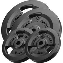 Ketaus svarmenų komplektas Marbo, 60 kg / 2x20 kg + 2x10 kg