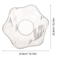 Fruit Plate Plastic Glossy Finish Design For Snack Salad Bread Pastry Appetizer Serving Dish Home Kitchen pilka
