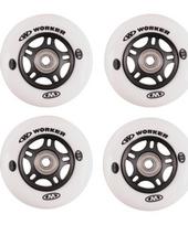 Ratukų rinkinys 4 vnt. – 76 mm su ABEC-7 guoliais, chromas