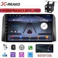 UAZ Patriot 3 2016 - 2021 automagnetola multimedijos grotuvas navigacija GPS WIFI stereo auto Android Carplay 2 DIN 2+64