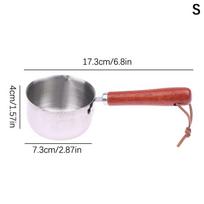 Mini Oil Pot 410 Stainless Steel Mini  Milk Pot Small Saucepan For Boiling Butter Melting Pot Butter Warmer Kitchen Pan S