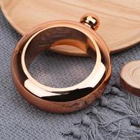 A Top Quality Drinkware Accessories for Whiskey Vodka Alcohol Round Chic Hip Flask Bracelet Elegant Wine Bottle Bangle Hip Flask rožinio aukso spalvos