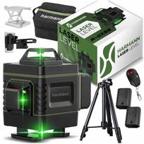 Harmann 4D lazerinis nivelyras, 16 linijų, 360°, rinkinys su stovu