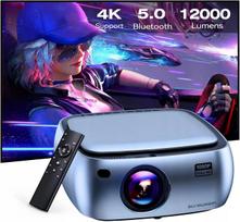 LED projektorius SUREWHEEL K10, Full HD, 4K, WiFi, 220 colių
