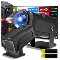 Mini projektorius GALAXIA HY320, nešiojamas, Android 11, LED, Wi-Fi, HD, Smart TV, juodas