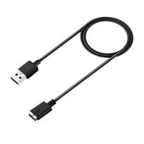 1M USB įkrovimo kabelio laidas greito įkroviklio laidai laido laidų linija, skirta „Polar M430“ veikiančiam išmaniajam laikrodžiui juoda